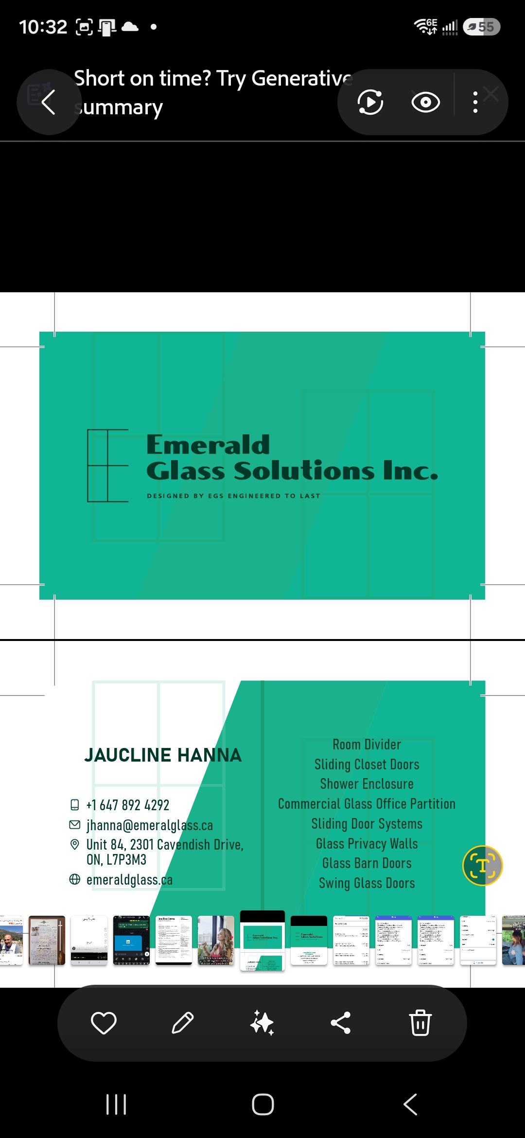 Emerald Glass Solutions Inc