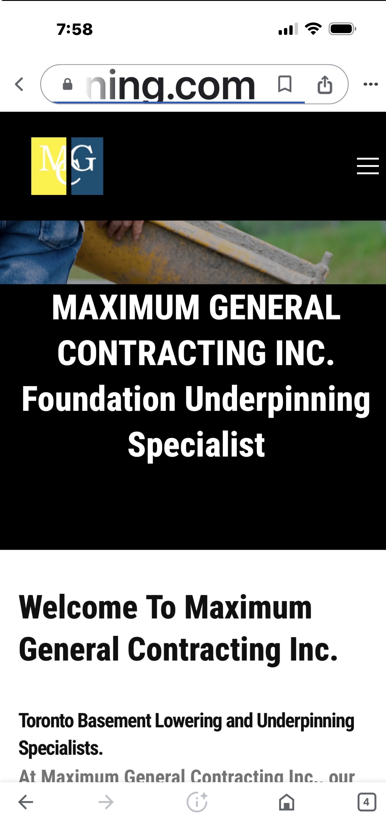 Maximum general contracting inc