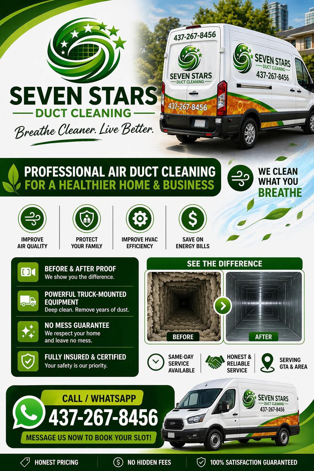 Sevenstars duct cleaning inc