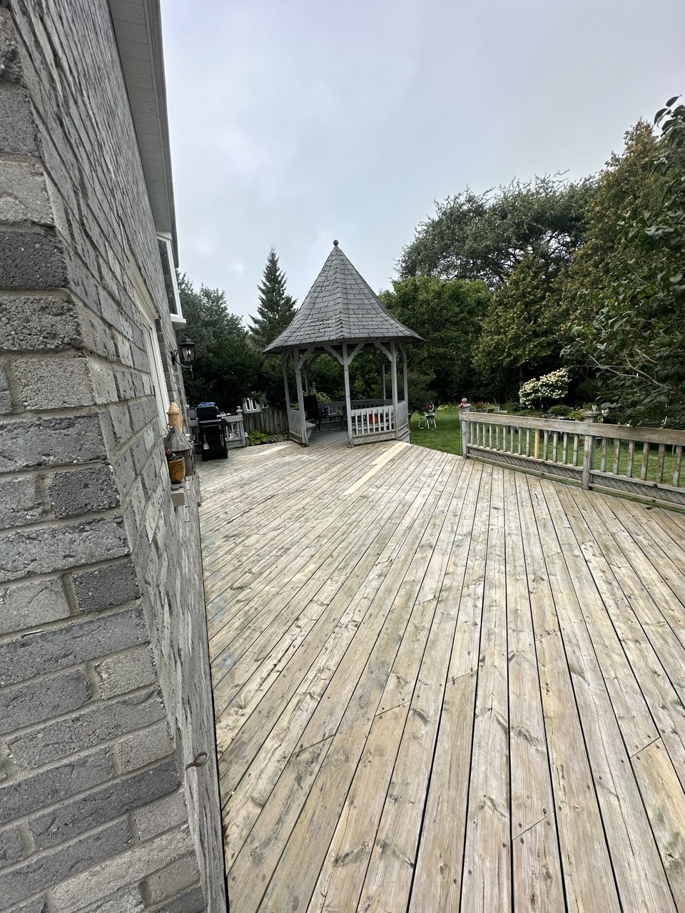 Deck painting and pressure washing - Before